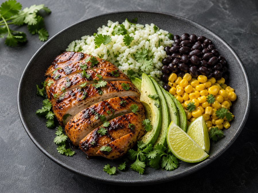 Grilled Lime Chicken Bowl